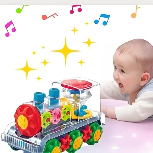 Electric Gear Train Toy with Flashing Lights