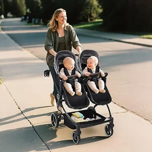 Double Stroller for Newborn and Toddler