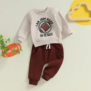 Boy Football Print 2Pcs Outfit