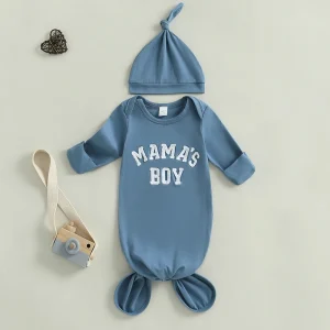 Infant Boy Sleep Sack Set "Mama's Boy"