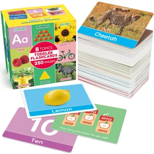 Flash Cards for Toddlers, Double-Sided Educational Flashcards Preschool Learning Activities