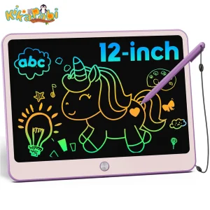 LCD Writing Tablet, 12 Inch Colorful Toddler Doodle Board