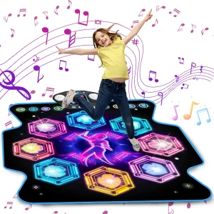 VATOS Dance Mat 8 LED Keys Bluetooth 5 Game Modes Built-in Music