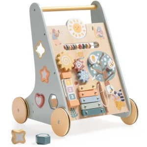ROBOTIME ROBUD Wooden Baby Push Walker for Boys and Girls