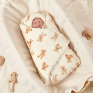 Newborn Thickened Lamb Fleece Baby Blanket