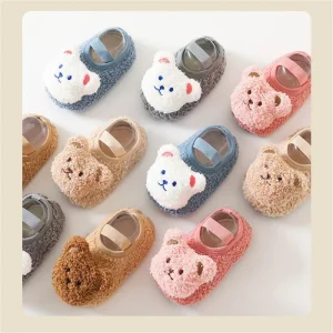 Cartoon Bear Baby Shoes Non-slip Soled