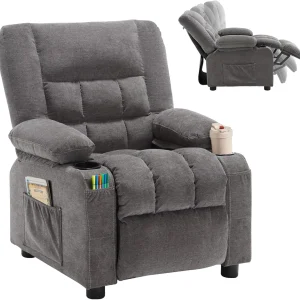 Kids Recliner Chair with Cup Holders