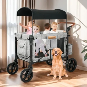 Camping cart that can seat four children