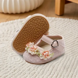 Cute Baby Girls Floral Princess Shoes