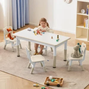 Toddler Table and Chairs Set for 4